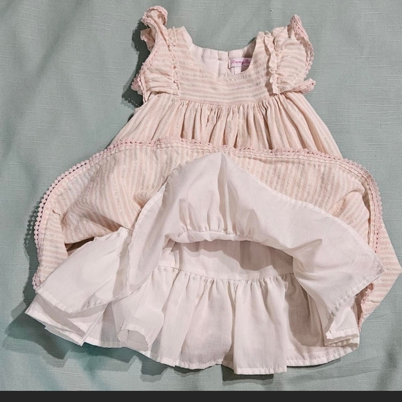 Tommy Bahama Kids Dress in Light Pink with Ruffles - Picture 4 of 9